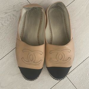 CHANEL Lambskin Espadrilles